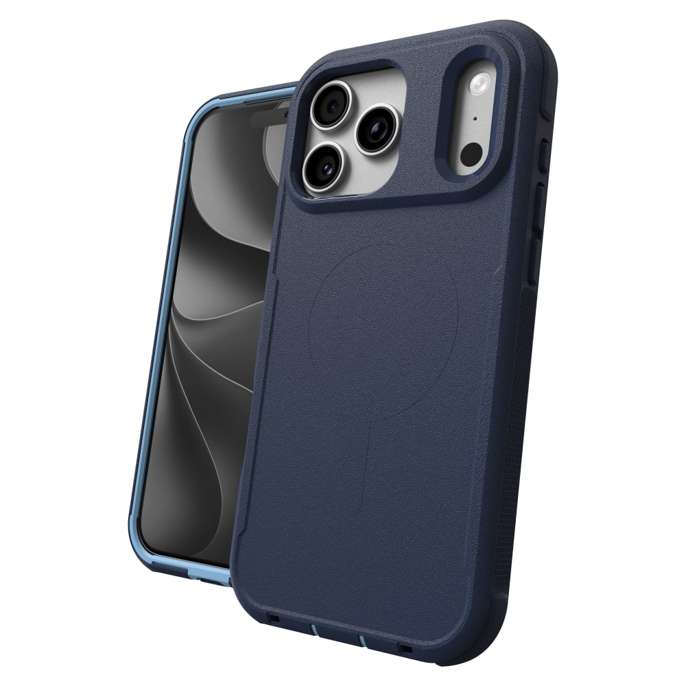 ZAGG Teton Snap Case with Kickstand & Holster – Navy Blue – iPhone 18 Pro Max / 17 Pro Max